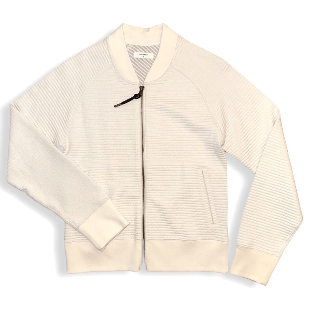Billy Reid Women's Bomber Jacket in White - Picture 3 of 4